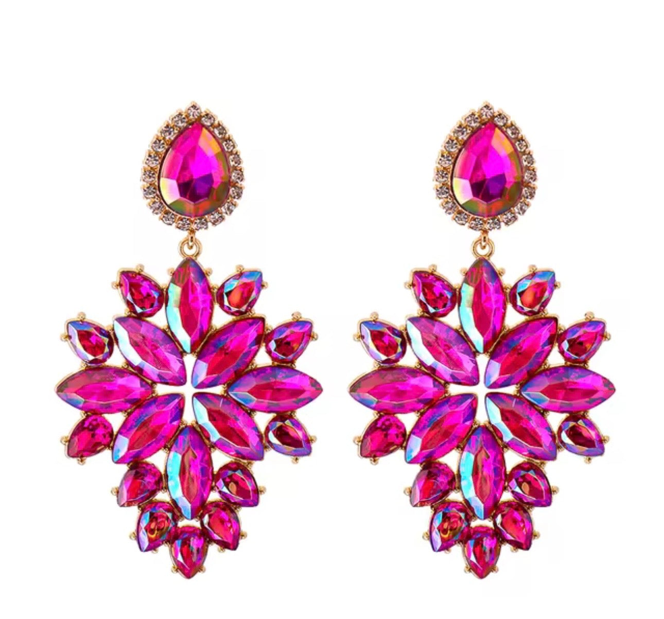 Celestial Bloom Statement Earrings