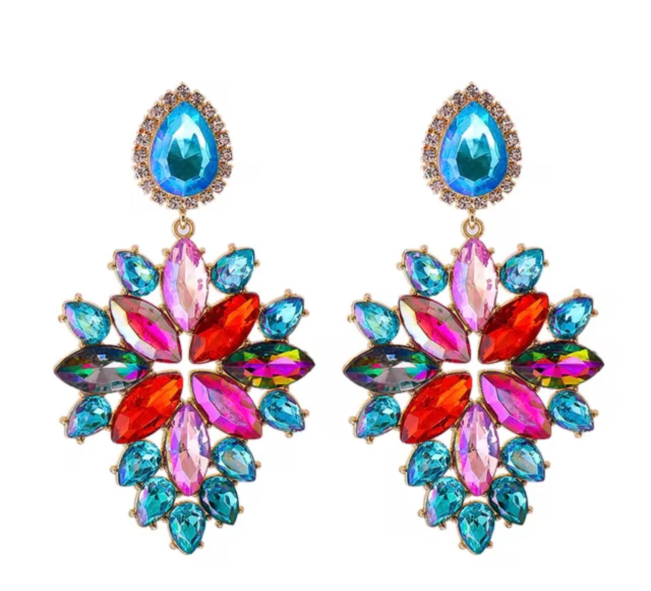 Celestial Bloom Statement Earrings