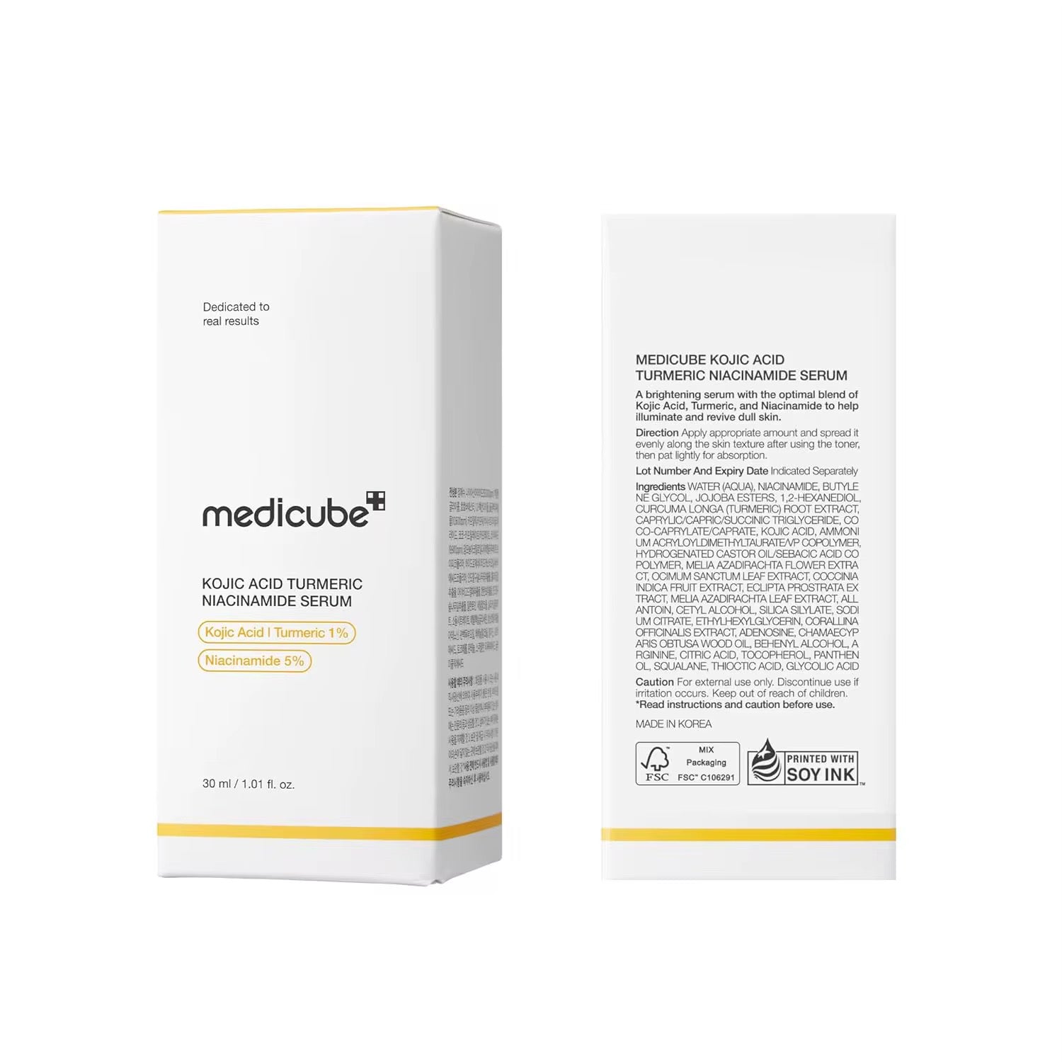 MEDICUBE -Kojic Acid Turmeric Clarifying & Balancing Capsule Serum