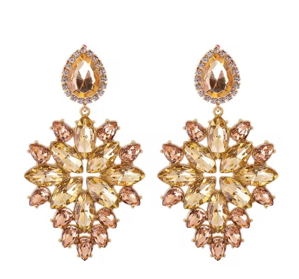 Celestial Bloom Statement Earrings